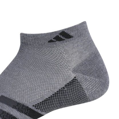 adidas Men's Superlite Stripe 3 Low Cut Socks (3-Pair)