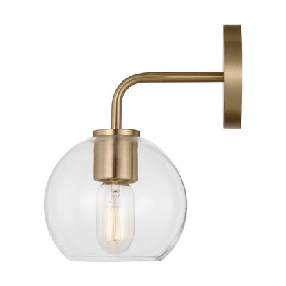 Sea Gull Lighting -Orley-1 Light Bath Vanity in Transitional Style-11.38 Inch Tall and 6.25 Inch Wide-Satin Brass Finish