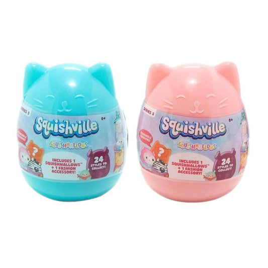Squishville by Squishmallow - Series 5 - 1 Random Squishmallow Plus 1 Fashion Accessory per Egg (Colors Will Vary) (Two Pack)