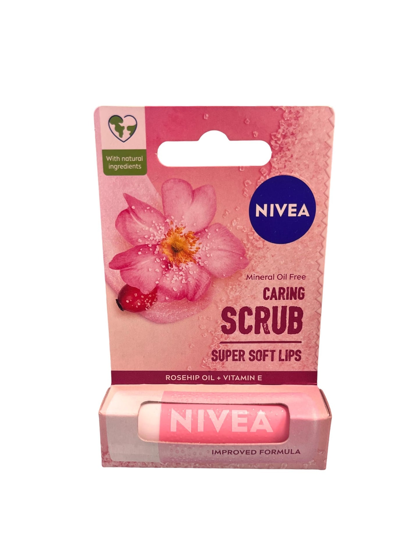 Nivea, Caring Scrub Super Soft Lips, Rosehip Oil + Vitamin E, 0.17 oz (4.8 g)