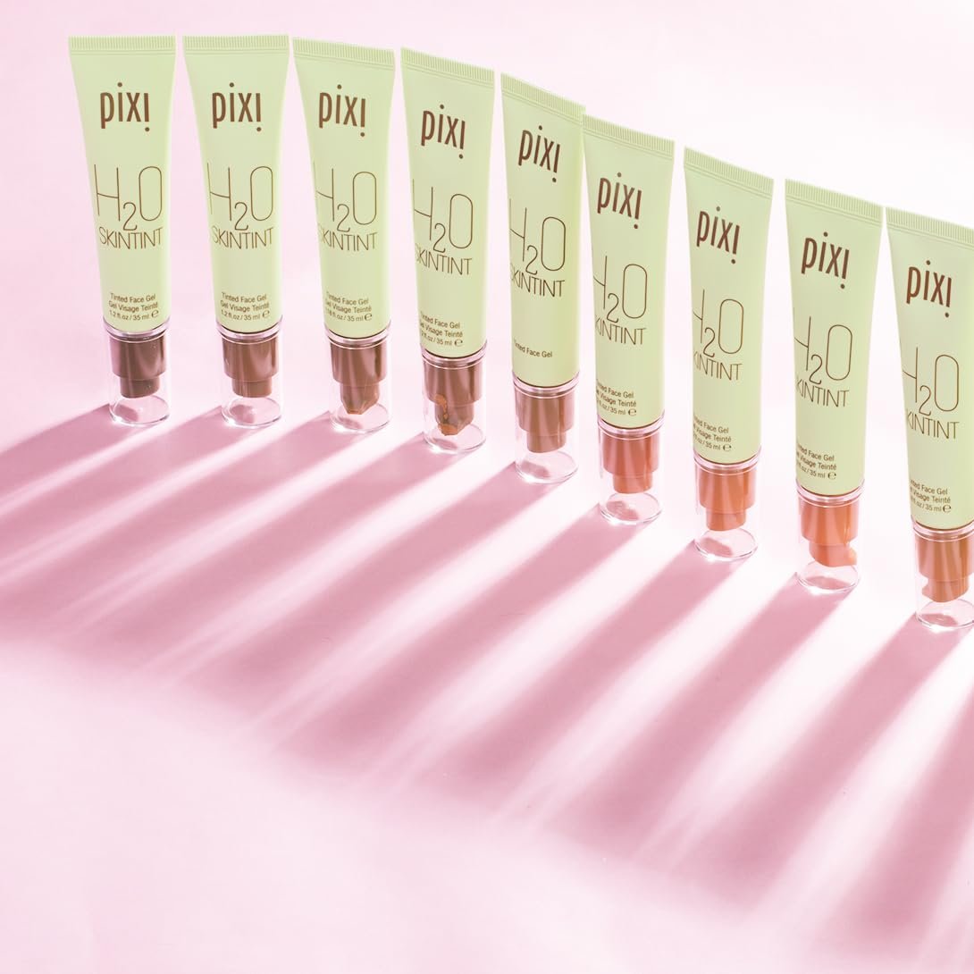 Pixi Beauty H20 SkinTint Tinted Face Gel, 1.2 fl oz / 35 ml, Poercelain