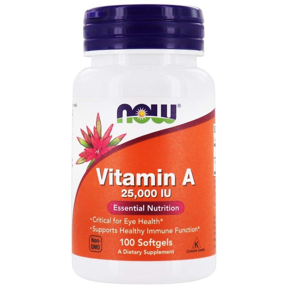 NOW Foods - Vitamin A 25000 IU - 100 Softgels