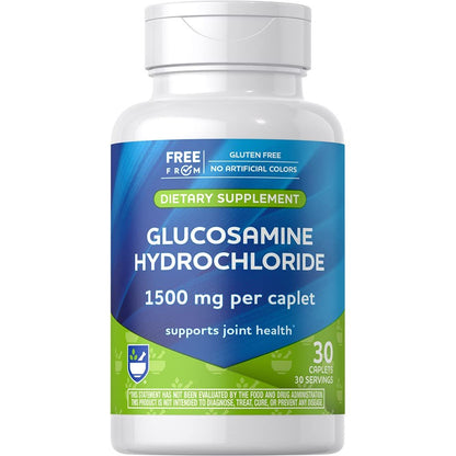 Rite Aid Glucosamine Hydrochloride Caplet - Joint Support Supplement, Antioxidant Properties, Helps with Inflammatory Response, Occasional Discomfort Relief for Back, Knees & Hands