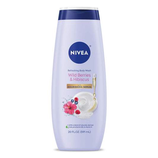 NIVEA White and Body Wash with Nourishing Serum 20 Fl Oz