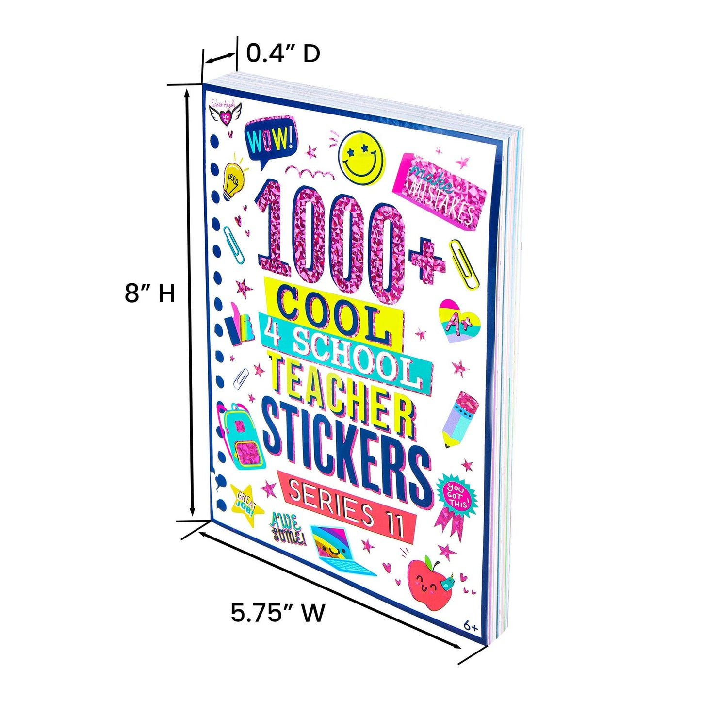 Fashion Angels 1000+ Teacher Sticker Series 11 (78048) 40 Pages of Stickers for Students and Teachers to Enjoy