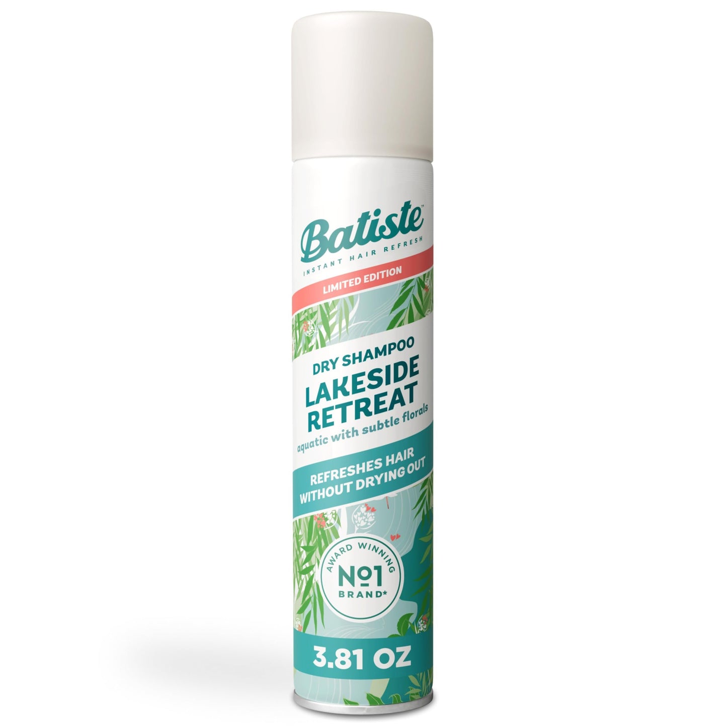 Batiste Dry Shampoo Lakeside Retreat Fragrance, Limited Edition, Refreshes Hair, Absorbs Oil Between Washes, Waterless Shampoo, 3.81 oz