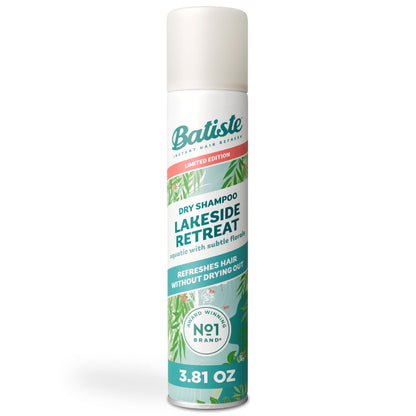 Batiste Dry Shampoo Lakeside Retreat Fragrance, Limited Edition, Refreshes Hair, Absorbs Oil Between Washes, Waterless Shampoo, 3.81 oz