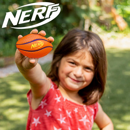Nerf Micro Foam Sports Ball Set - Kids Foam Micro Football, Soccer Ball + Basketball Set Soft Stress Relief Foam Sports Set for Kids - Multicolor