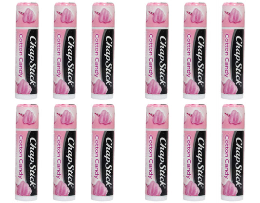 ChapStick (12) Stick Cotton Candy Flavored Lip Balm (12)