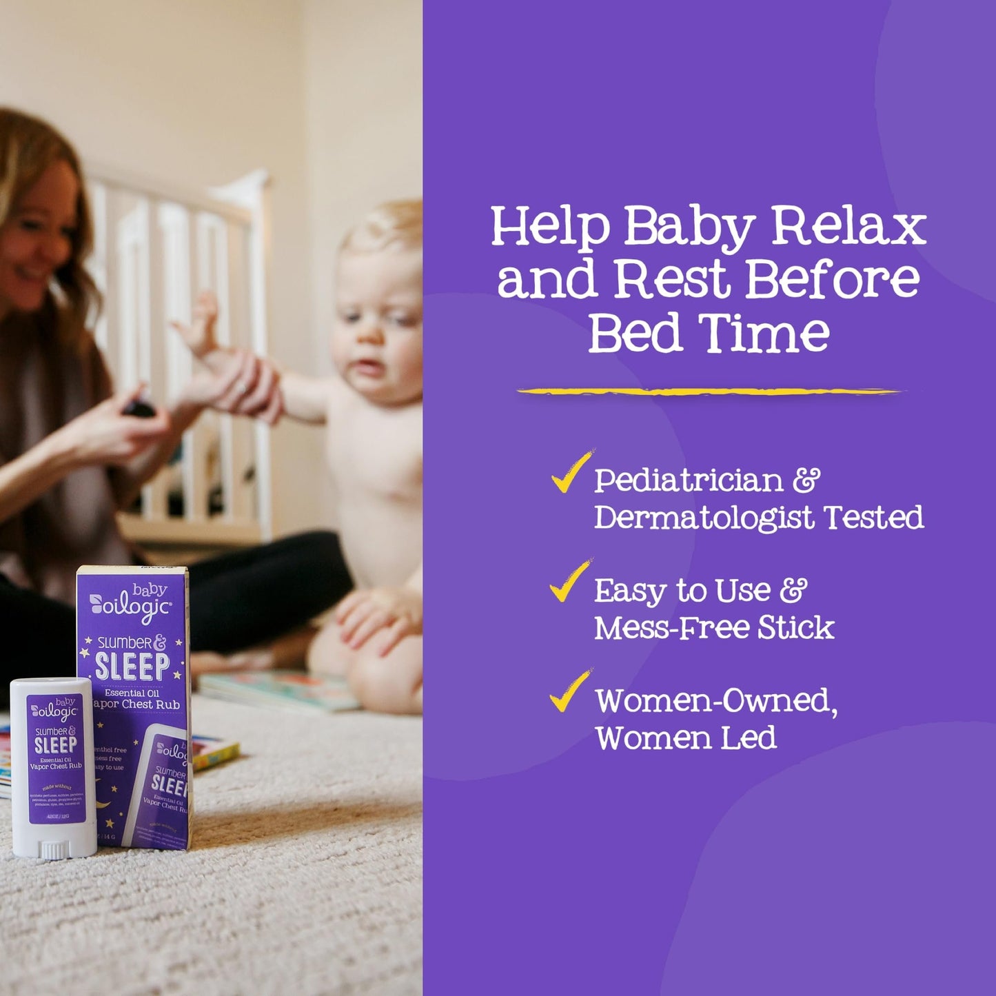 Oilogic Chest Vapor Rub Essential Oil for Babies & Toddlers - Gentle Baby Essential Oils