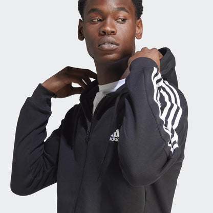 adidas Men's Essentials Fleece 3-Stripes Full-Zip