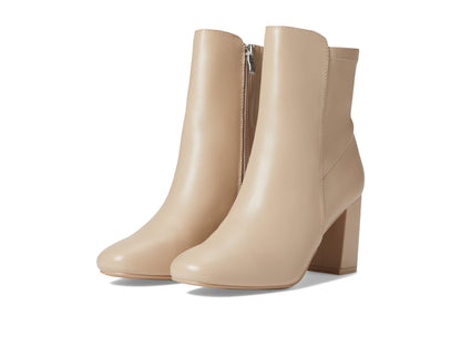 MIA Shoes Carla Womens Vegan Leather Ankle Boots with Heel