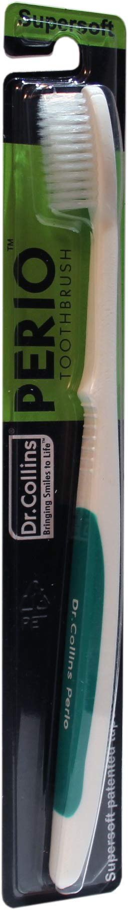Dr. Collins Perio Toothbrush, 1 Count (Assorted Colors)