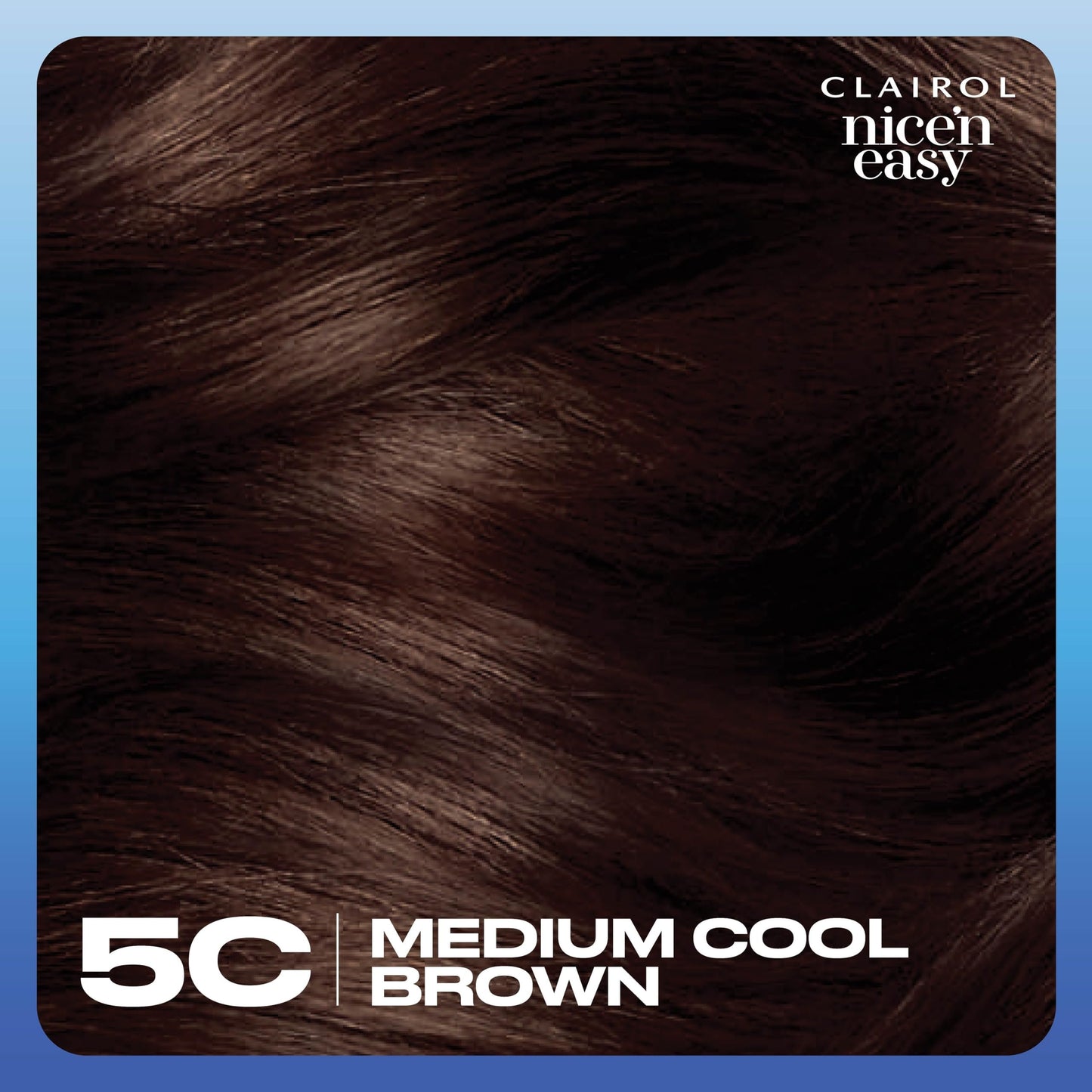 Clairol Nice'n Easy Permanent Hair Dye, Natural-Looking Brown Hair Color with 100% Gray Coverage