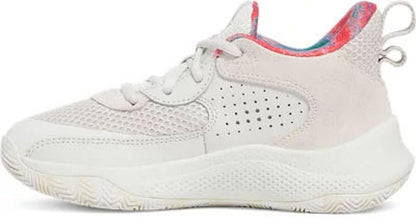 Under Armour - Unisex-Child Ps Curry 3Z 24 SDE Shoes, Color White Clay (114), Size: 2 M US Little Kid