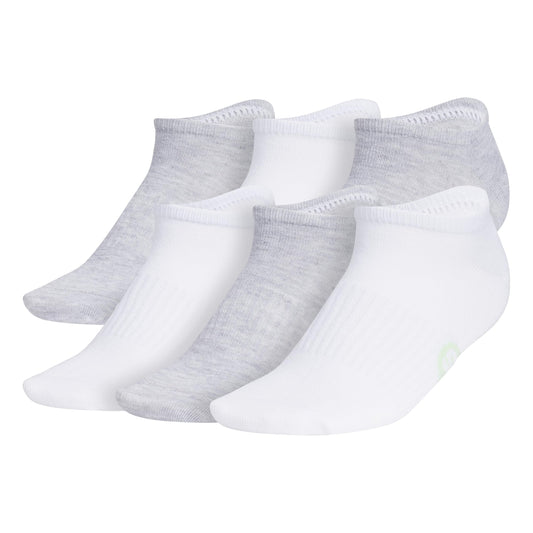 adidas Women's Classic Superlite Low-Profile No Show Socks (6-Pair) with Arch Compression for Non-Slip Fit and Breathable Comfort