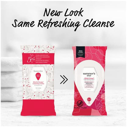 Summers Eve Cleansing Cloths 32 Count Soft Pk Bliss Escape (Pack of 6)