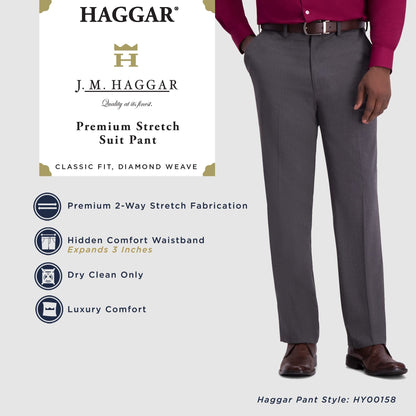 Haggar Men's JMH Premium Stretch Classic Fit Suit Separates - Pants & Jackets