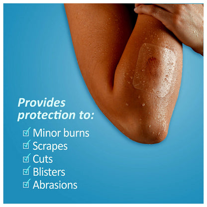 Nexcare Tegaderm Waterproof Transparent Dressing, Dirtproof, Germproof, Provides Protection to Minor Burns, Scrapes, Cuts, Blisters and Abrasions