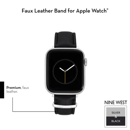 NINE WEST Fashion Strap Band for Apple Watch Secure, Adjustable