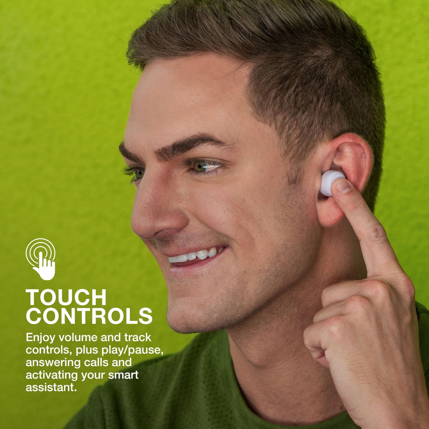 JLab Go Air Pop True Wireless Earbuds, in Ear Headphones, Bluetooth Earphones, Ear Buds with 32H Playtime, Bluetooth Earbuds with Microphone, USB Charging Case, Dual Connect, EQ3 Sound