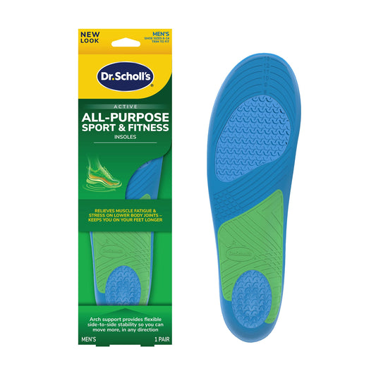 Dr. Scholl’s Sport Insoles - Superior Shock Absorption and Arch Support to Reduce Muscle Fatigue and Stress on Lower Body Joints