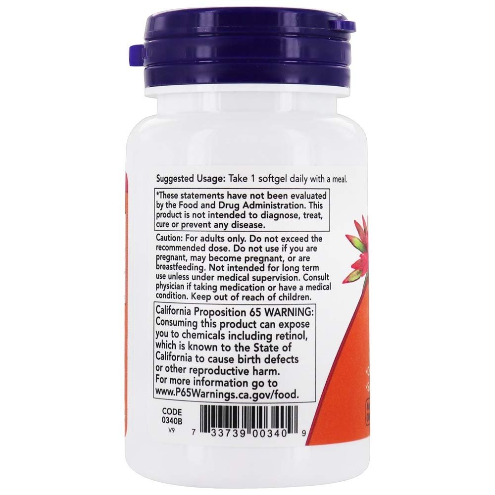 NOW Foods - Vitamin A 25000 IU - 100 Softgels