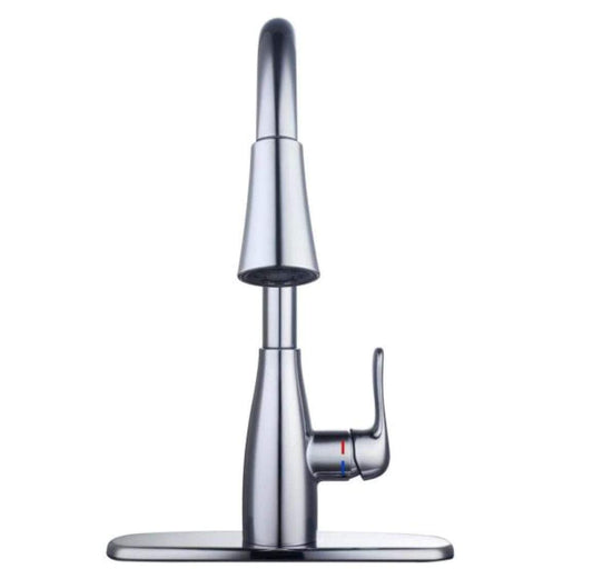 Glacier Bay McKenna Kitchen Faucet with Single Handle Pull-Down Sprayer (Chrome)