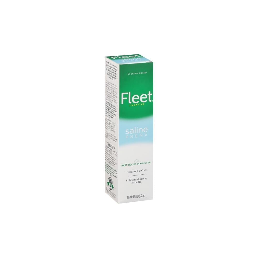 Fleet Enema, Ready-to-Use Saline Laxative, 4.5 Fluid Ounce