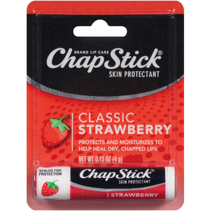 ChapStick Lip Balm Strawberry 0.15 oz (Pack of 10)