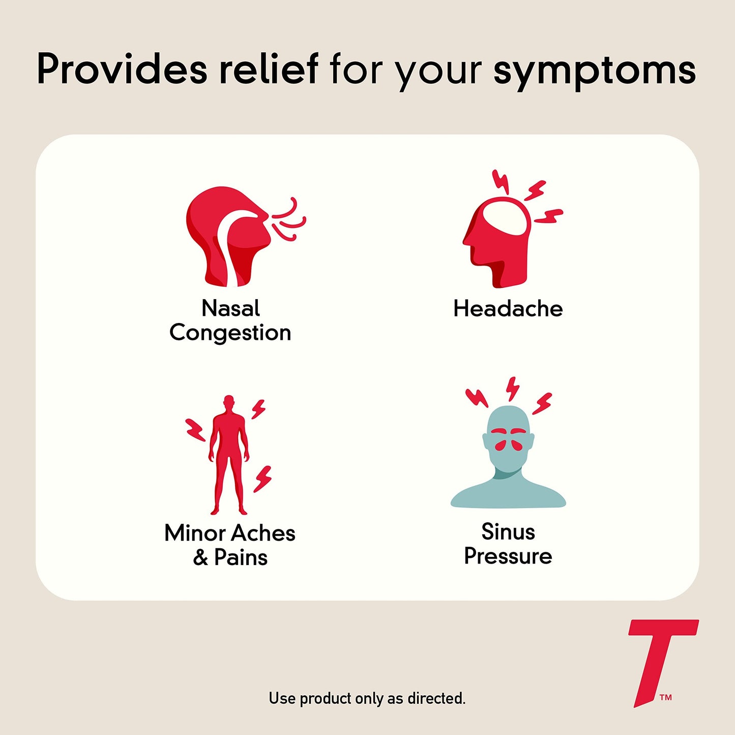 Tylenol Sinus Severe Daytime Caplets with Acetaminophen, Guaifenesin & Phenylephrine HCl, 24 ct
