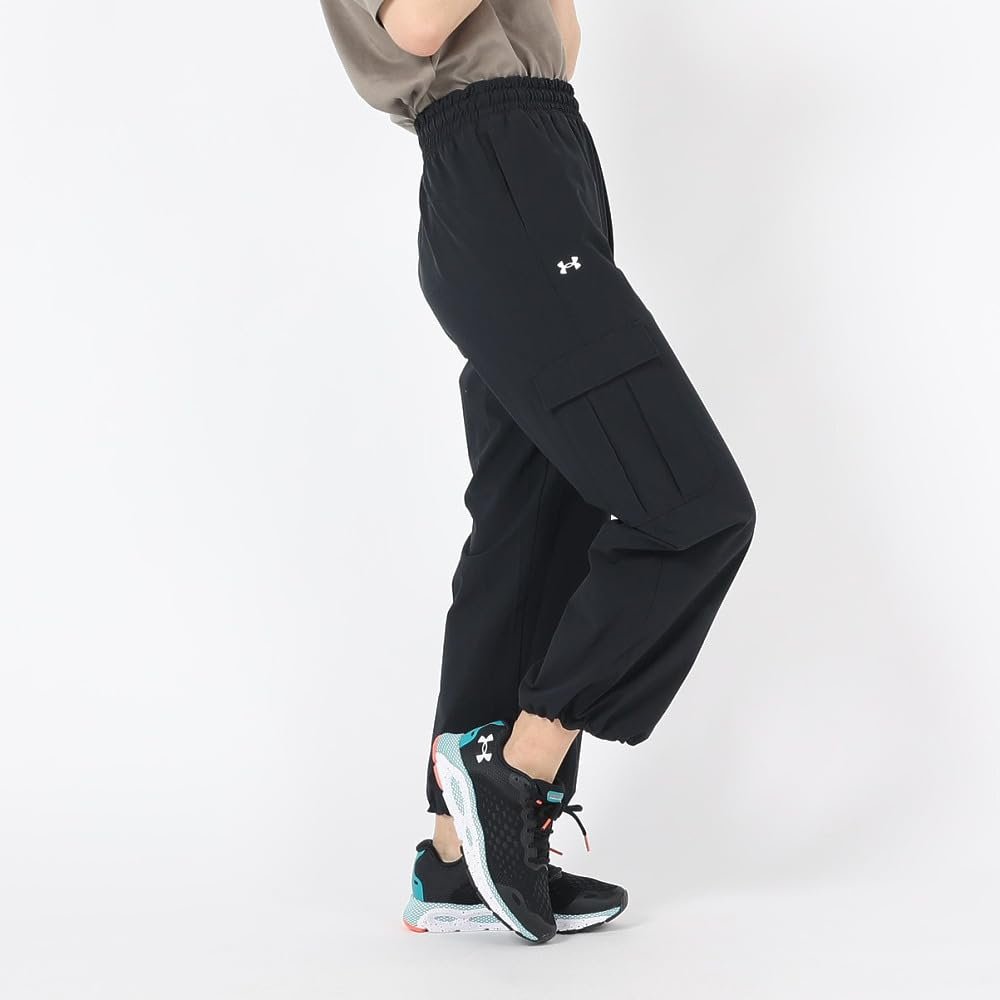 Under Armour Women's Armoursport Woven Cargo Pants, (001) Black / / White, Small