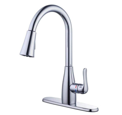 Glacier Bay McKenna Kitchen Faucet with Single Handle Pull-Down Sprayer (Chrome)