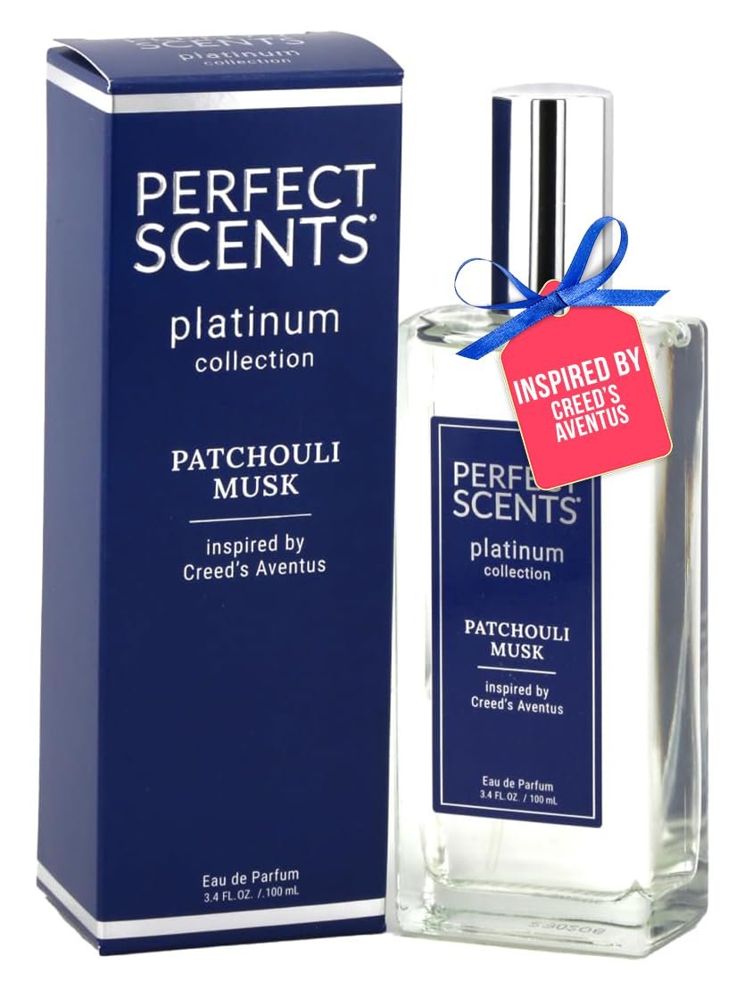 Perfect Scents Fragrances | Inspired by Creed’s Aventus | Platinum Collection | Patchouli Musk | Men’s Eau de Parfum | CLEAN, Vegan, Paraben & Phthalate Free | Never Tested on Animals | 3.4 Fl Oz