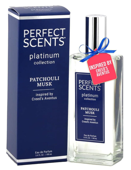 Perfect Scents Fragrances | Inspired by Creed’s Aventus | Platinum Collection | Patchouli Musk | Men’s Eau de Parfum | CLEAN, Vegan, Paraben & Phthalate Free | Never Tested on Animals | 3.4 Fl Oz