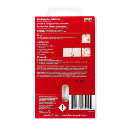 Kiss 100 Full Cover Nails Short Square (Short Length) (2 Pack)