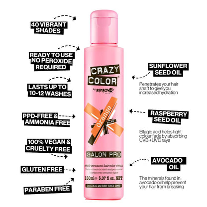 Crazy Color Peppermint Semi-Permanent Conditioning Hair Dye (150ml)