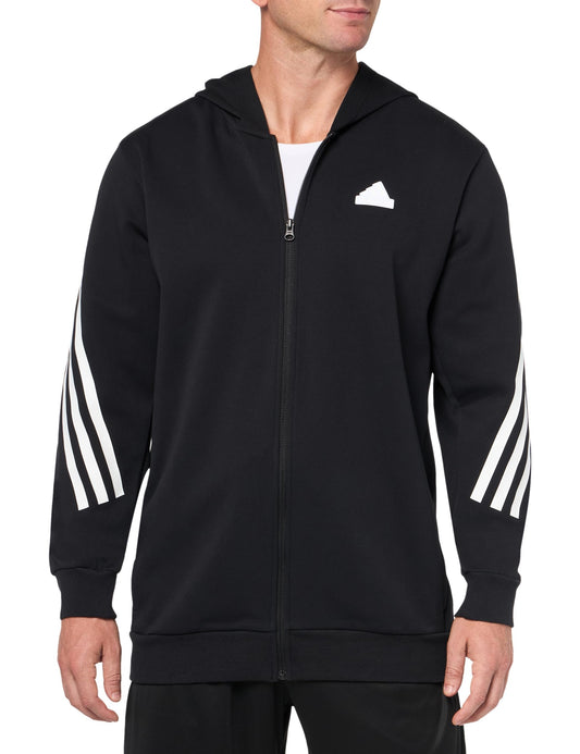 adidas Men's Future Icon 3 Stripes Full-Zip Hoodie