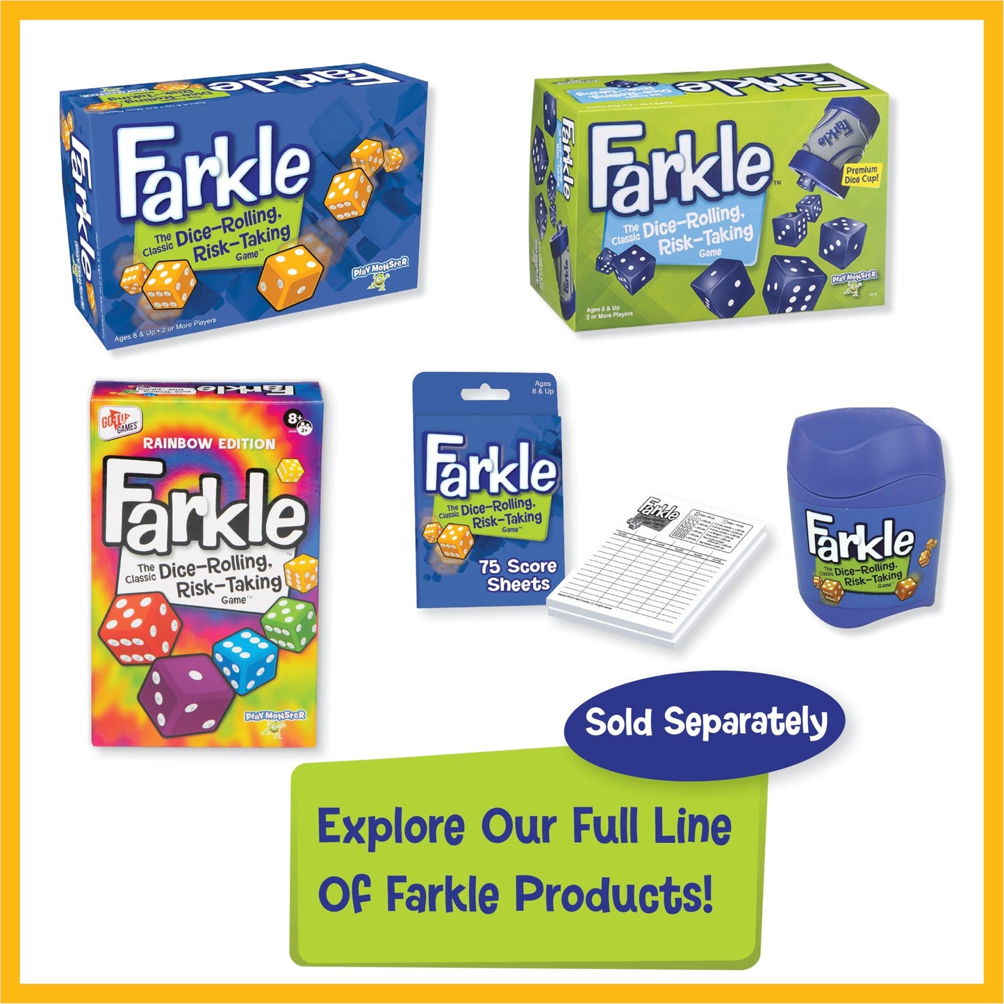 Farkle - Dice Board Game for Family Game Night Fun