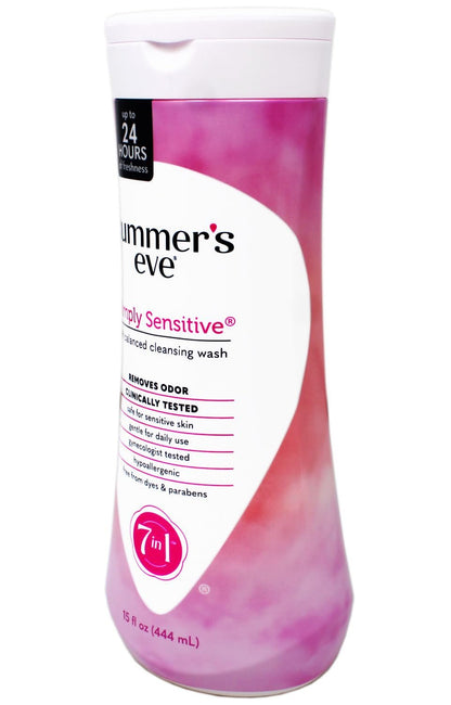 Summers Eve Cleansing Wash 15 Ounce Simply Sensitive (444ml) (6 Pack)