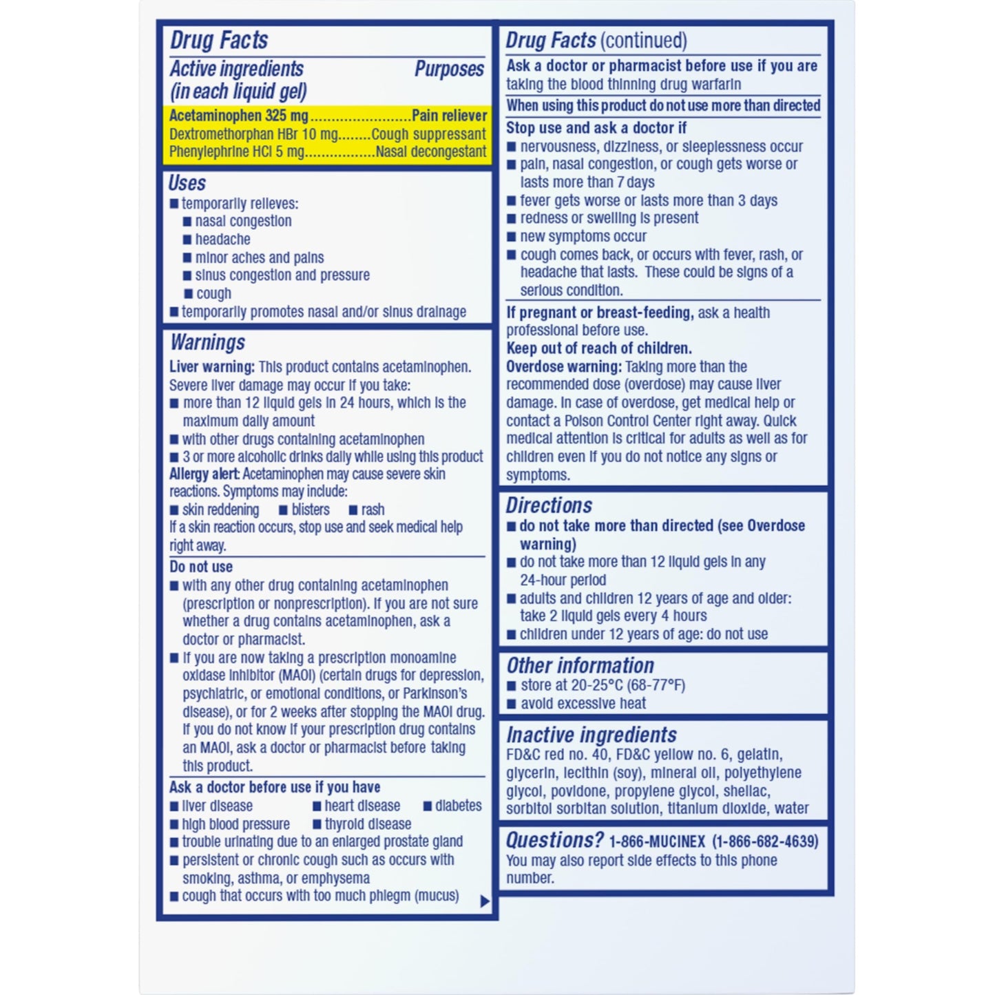 Mucinex Sinus-Max Liquid Gels for Day and Night, 24 Count