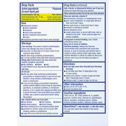 Mucinex Sinus-Max Liquid Gels for Day and Night, 24 Count