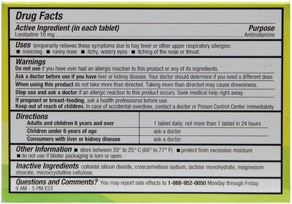 XL-3 Allergy Medicine | 24 Hour Relief from Seasonal Allergies, Non-Drowsy Allergy Medicine Relief from Sneezing, Runny Nose, or Itchy Eyes, Nose, and Throat; 10 Tablets