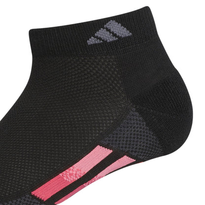 adidas Women's Superlite Stripe 3.0 Low Cut Socks (3-Pair) Athletic Fit with Arch Compression