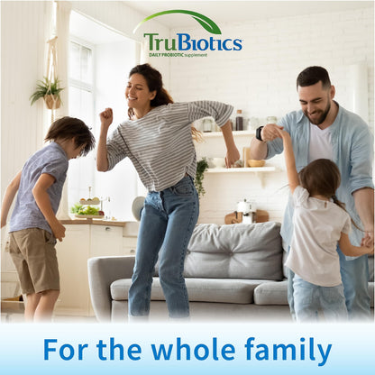 TruBiotics Probiotics for Digestive & Immune Health, Supports Regularity & Helps Relieve Abdominal Discomfort, Gas & Bloating, 2 Clinically Studied Probiotic Strains, Plus Prebiotics