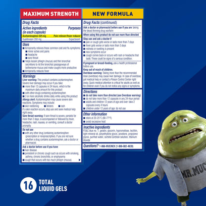 Mucinex Fast-Max Severe Congestion & Cough Medicine for Adults