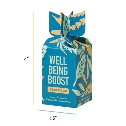 Modern Sprout Seed Bombs - Organic Wildflower & Herbs Seeds for Indoor/Outdoor Gardening - Party Favors and Eco-Friendly Gift for Plant Lovers - Includes 12 Hand-Rolled Seed Balls - Made in The USA