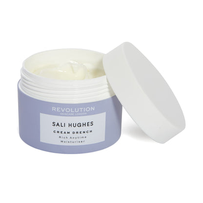 Revolution Skincare London X Sali Hughes, Drench-Rich Anytime Moisturiser, Face Moisturiser, 50ml
