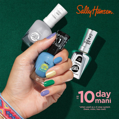 Sally Hansen Miracle Gel, Summer Camp Cozy Cabin, Long Lasting, Gel-Like Formula, No UV Lamp Needed, Purple Nail Polish - Pack of 2