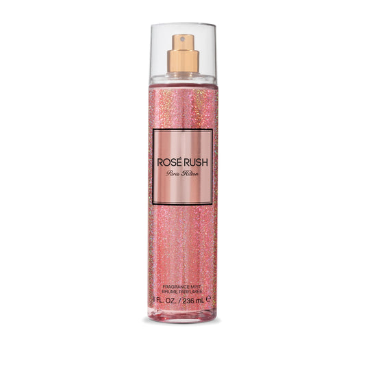 Paris Hilton Rose Rush Body Spray for Women | Floral and Fruity Fragrance | Notes of Rose Petals, Papaya and Amber | Feminine, Flirty and Long-Lasting | 8 Oz